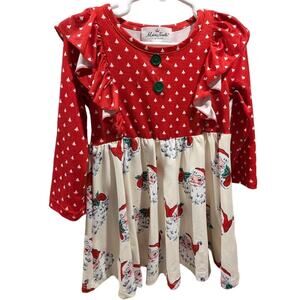 Nicole Marie Christmas Santa Dress 4T